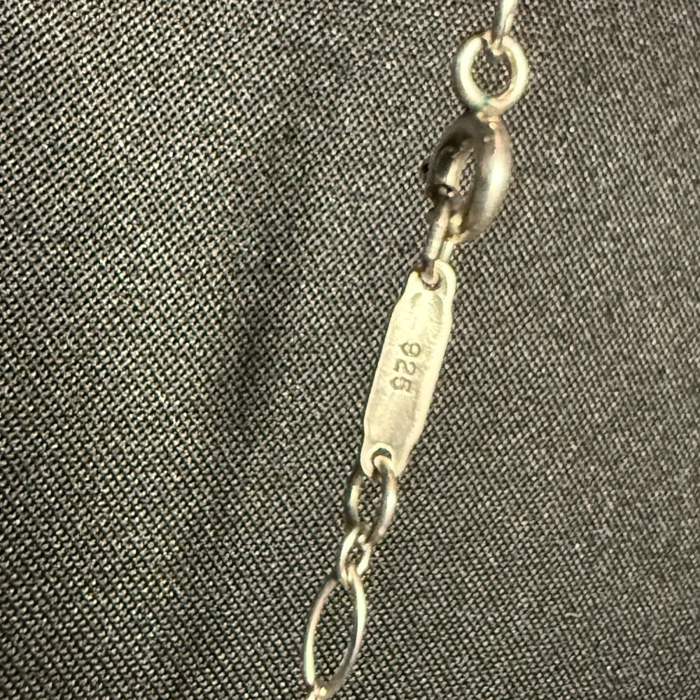 Tiffany & Co Sterling Silver Large Key Pendant Charm Long Necklace - Picture 8 of 9
